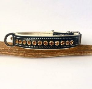 amber stone dog colalr