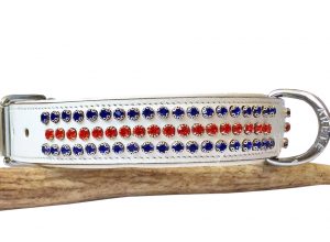 rose stone dog collar